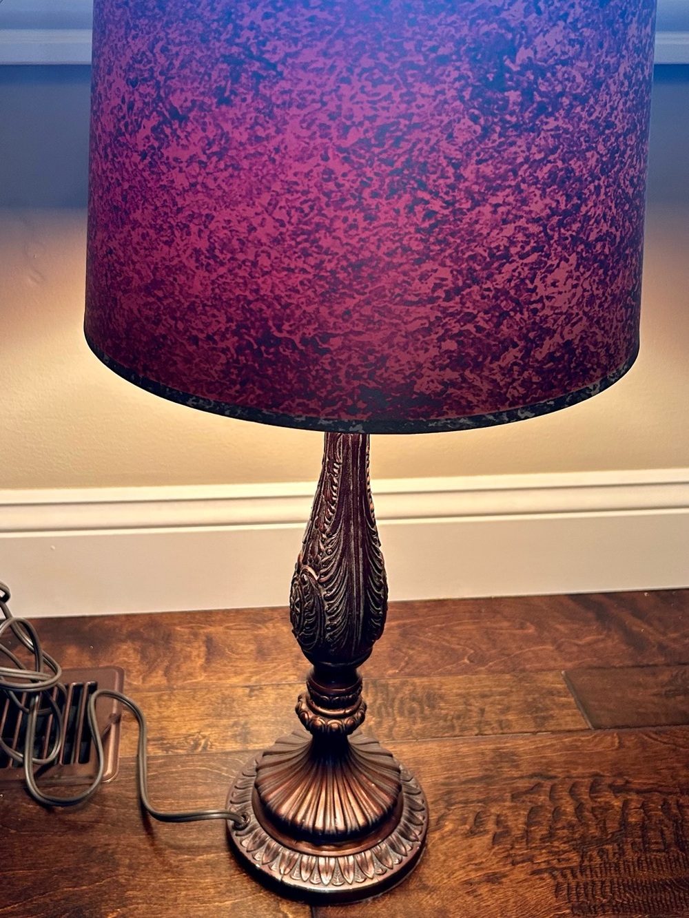 Decorative Bronze Table Lamp - Brown - Picture 7 of 7